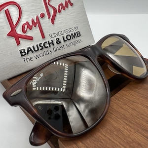 Vintage Ray Ban B&L Wayfarer rb50 anniversary 54mm tortoise USA SUNGLASSES