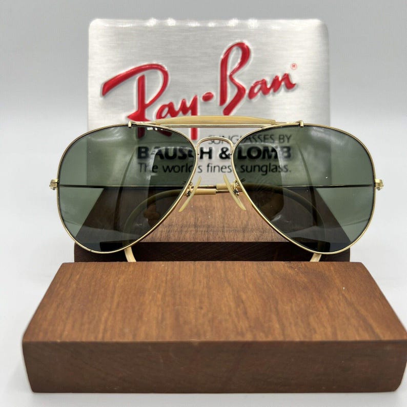 Vintage Ray Ban B&L 1/30 10k GO G15 Outdoorsman VS 58 mm afbeelding 1