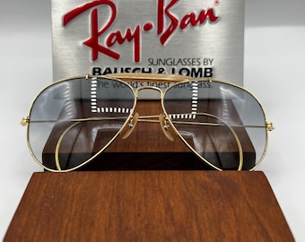 Ray-Ban B&L ゴールドフレーム サングラスUSA 1950s BL RAY BAN Rb3 Dgm Double Gradient Mirror 1/10 12K Gf
