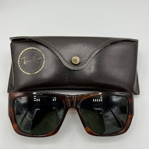 Vintage B&L Ray Ban Bausch Lomb G15 Gray Wayfarer Nomad Tortoise W0622 image 10