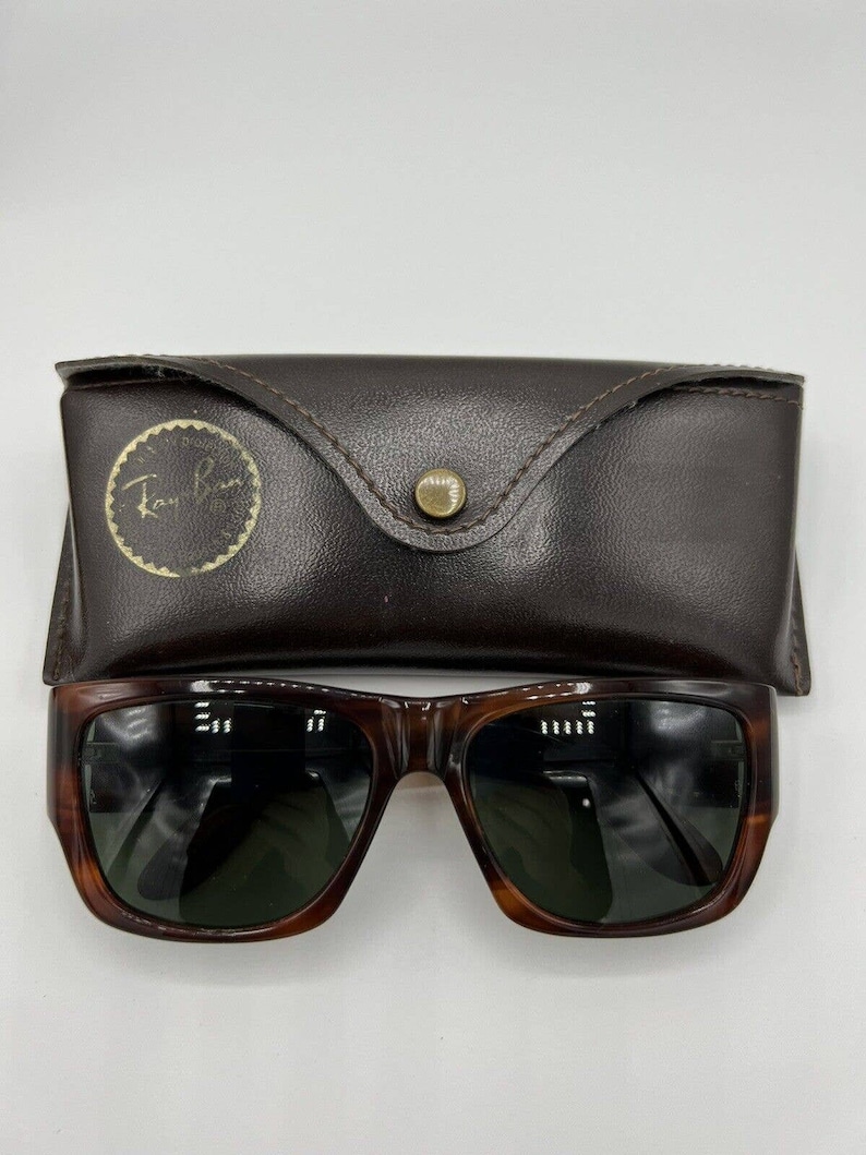 Vintage B&L Ray Ban Bausch Lomb G15 Gray Wayfarer Nomad Tortoise W0622 image 10