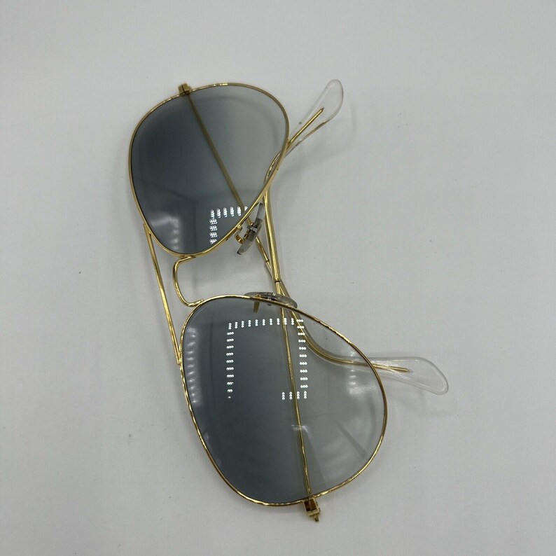 Vintage Ray Ban B&L Aviator Gray UltraGradient Okulary przeciwsłoneczne 58 mm NOS zdjęcie 9