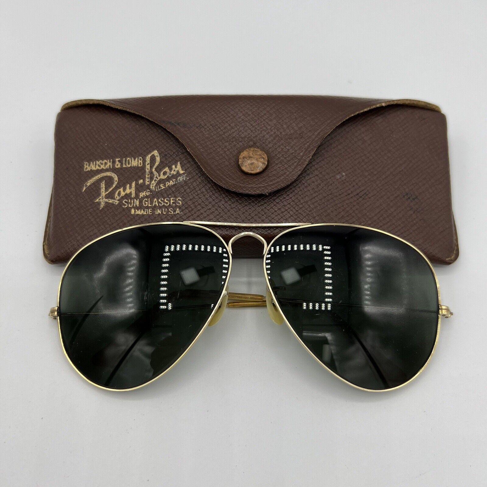 Vintage Ray Ban B&L 1960's 1/20 10k GF 62mm Aviator USA - Etsy Vintage Ray Ban B&L 1960's 1/20 10k GF 62mm Aviator USA - Etsy
