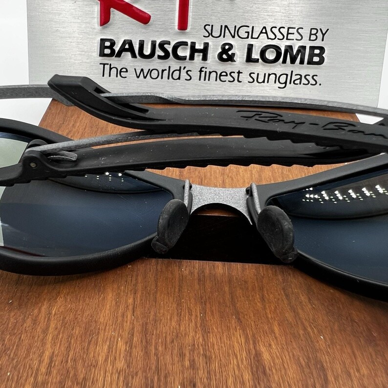 VTG B&L Ray Ban W2378 G15 MATTE-Grå Orbs Combo Deluxe Metall Svart Gummi NOS bild 12