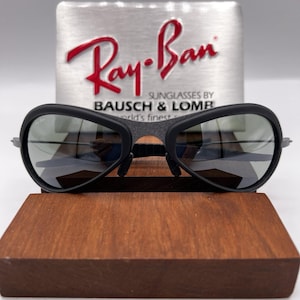 VTG B&L Ray Ban W2378 G15 MATTE-Grå Orbs Combo Deluxe Metall Svart Gummi NOS bild 1