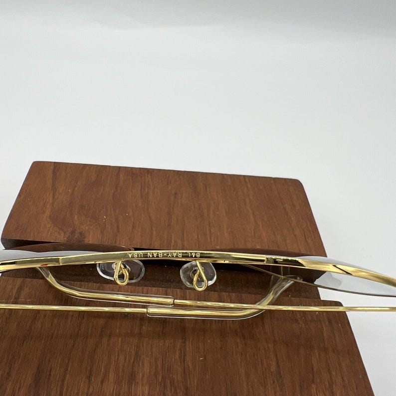 Vintage Ray Ban B&L Aviator Gray UltraGradient Okulary przeciwsłoneczne 58 mm NOS zdjęcie 4