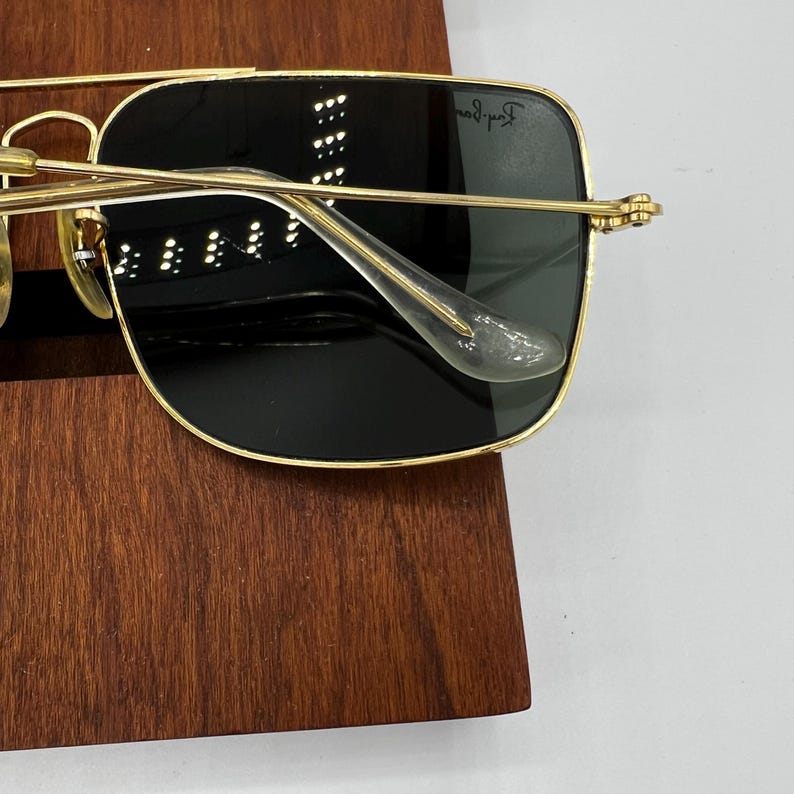 62[]14 mm Vintage B&L Ray Ban W0502 GEP G15 GLASS UV Explorer Aviator Solglasögon bild 10