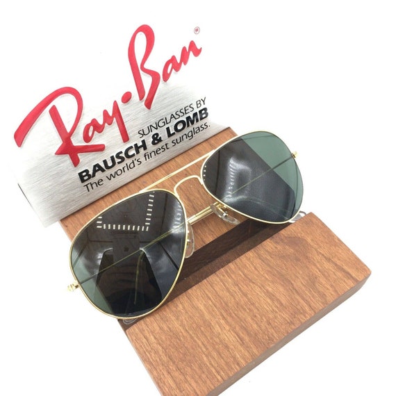 Vintage Ray Ban B&L Classic G15 Aviator USA 58mm Sunglasses NOS