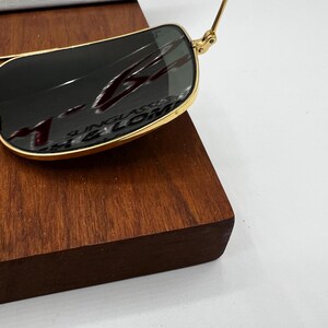62[]14 mm Vintage B&L Ray Ban W0502 GEP G15 GLASS UV Explorer Aviator Solglasögon bild 14