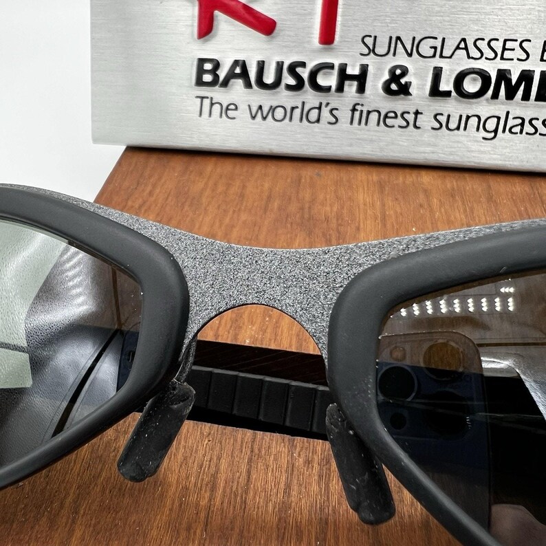 VTG B&L Ray Ban W2378 G15 MATTE-Grå Orbs Combo Deluxe Metall Svart Gummi NOS bild 5