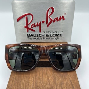 Vintage B&L Ray Ban Bausch Lomb G15 Gray Wayfarer Nomad Tortoise W0622 image 1