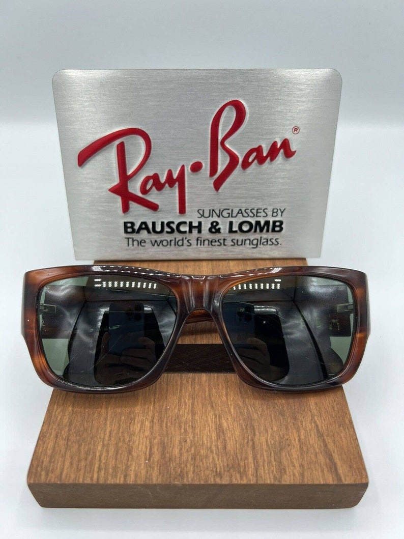 Vintage B&L Ray Ban Bausch Lomb G15 Gray Wayfarer Nomad Tortoise W0622 image 1