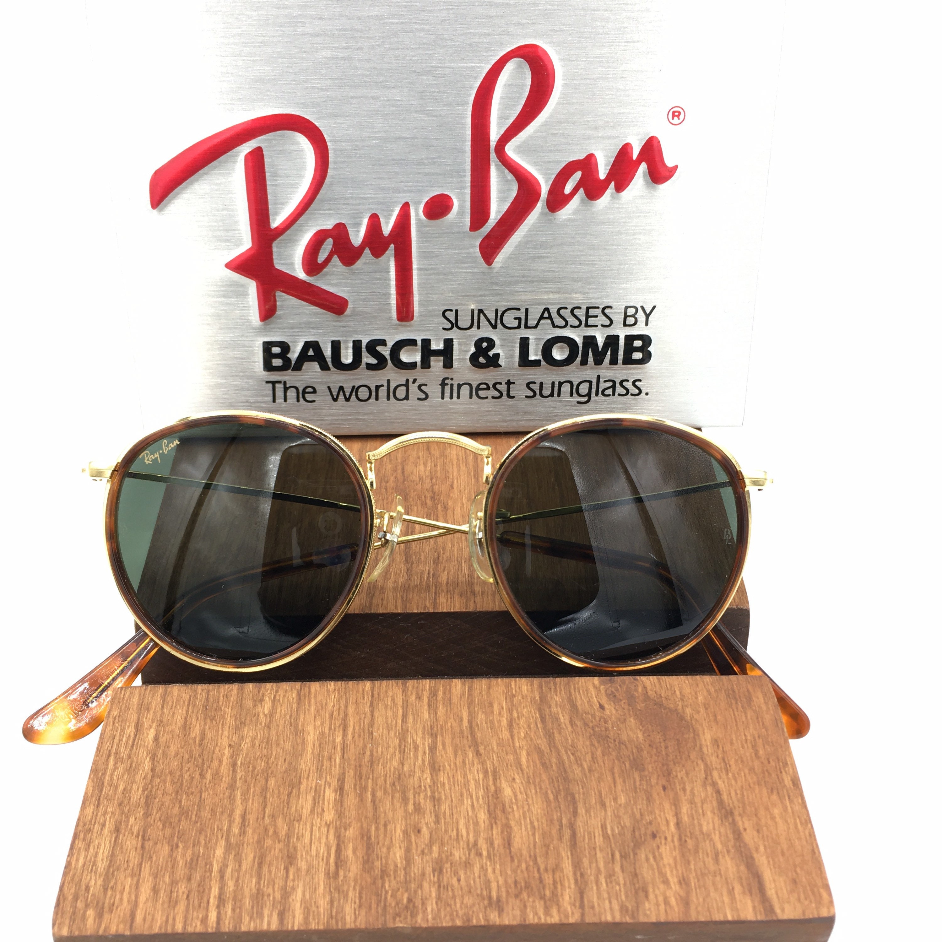 Vintage Ray Ban Bausch and Lomb W1675 Round Tortoise - Etsy