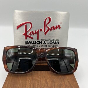 Vintage B&L Ray Ban Bausch Lomb G15 Gray Wayfarer Nomad Tortoise W0622 image 2