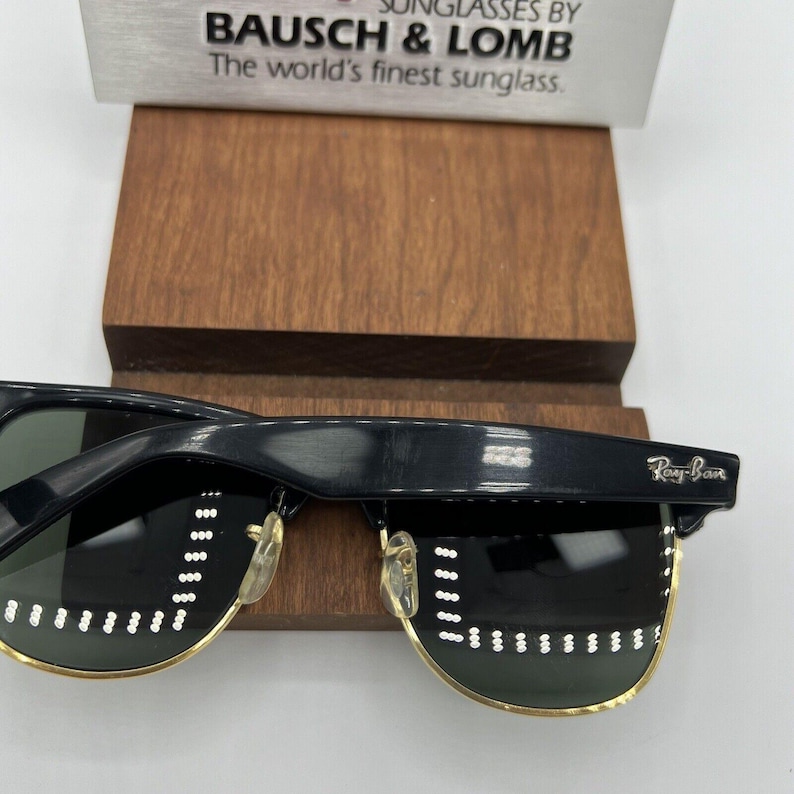 Vintage Ray Ban B&L Wayfarer Max II Ebony W1272 Excellent Sunglasses 54mm USA image 9