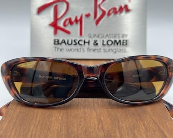 Okulary przeciwsłoneczne Vintage Ray Ban B&L Rituals Cat Eye W3067 Brown Tortoise