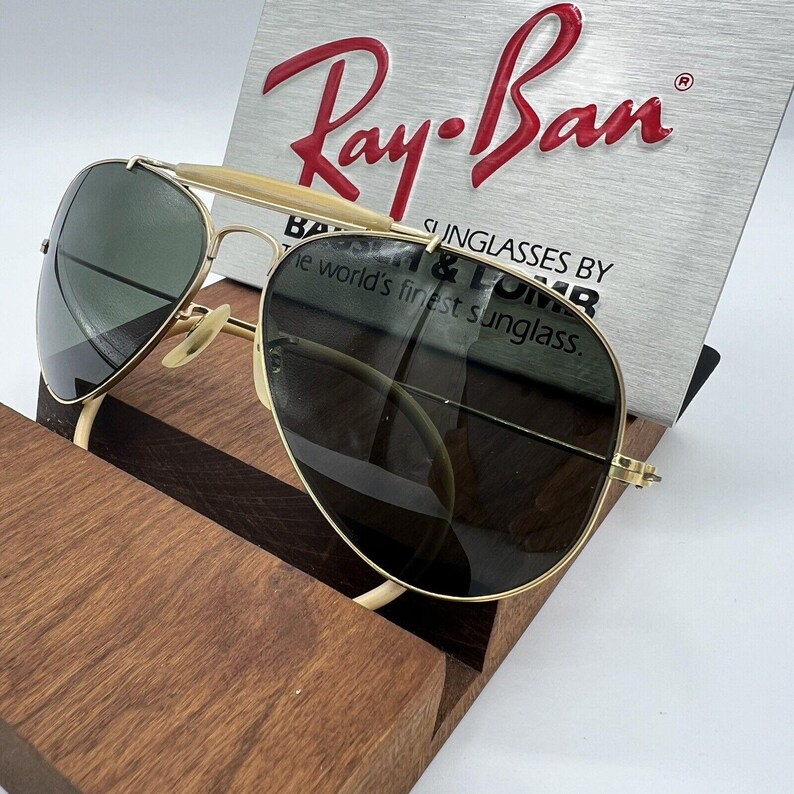 Vintage Ray Ban B&L 1/30 10k GO G15 Outdoorsman VS 58 mm afbeelding 4
