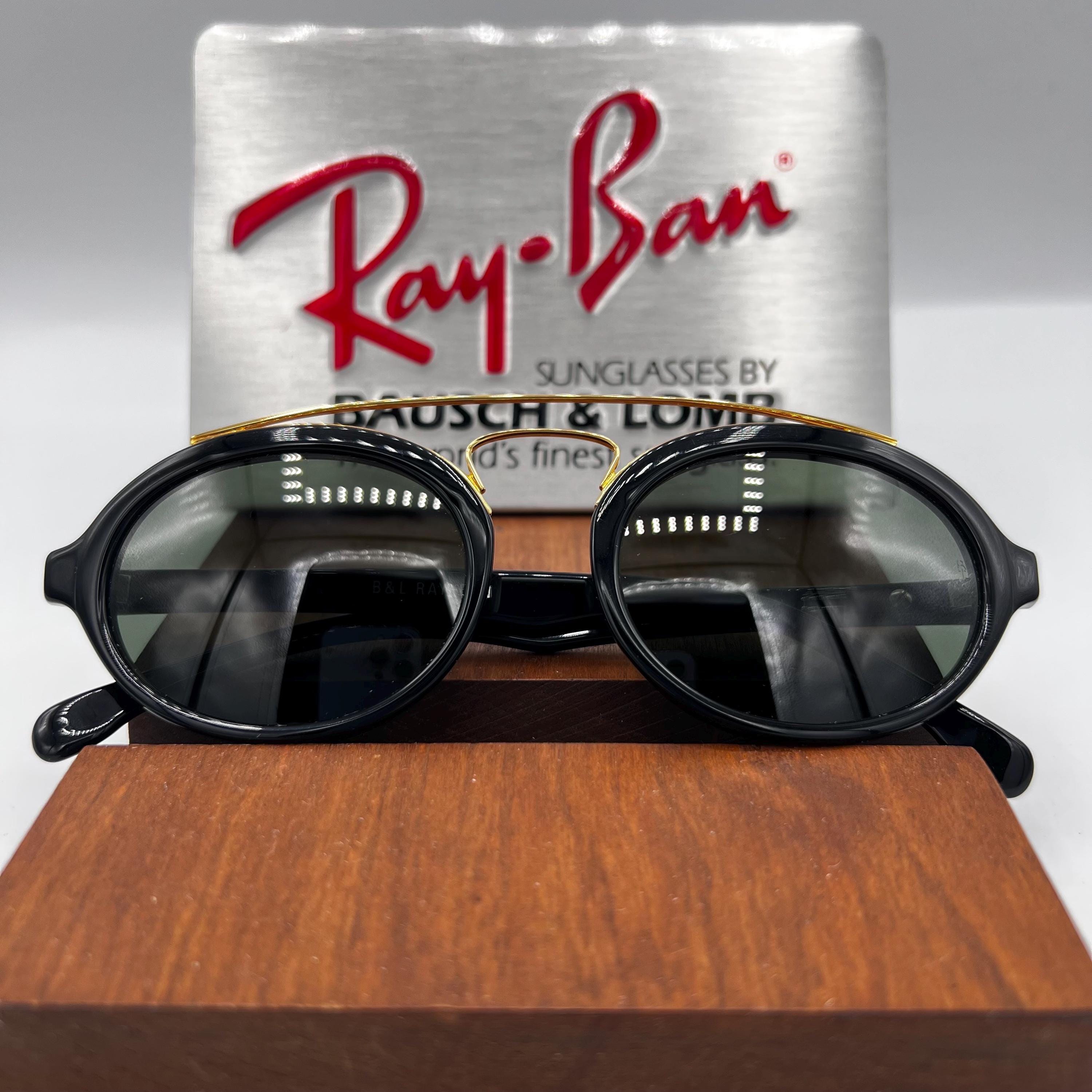 Vintage RAY-BAN B&L Gatsby Style 6 W0940 Black Gold Sunglasses USA