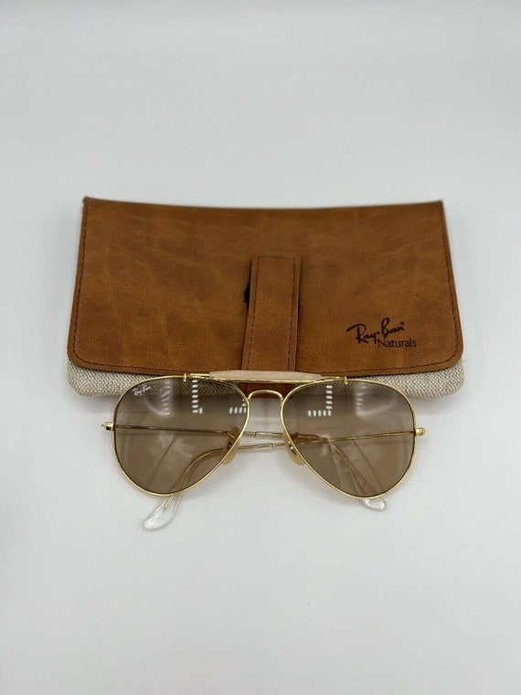 58[]14mm VINTAGE B&L Ray Ban 24K GEP Photo Brown Changeables