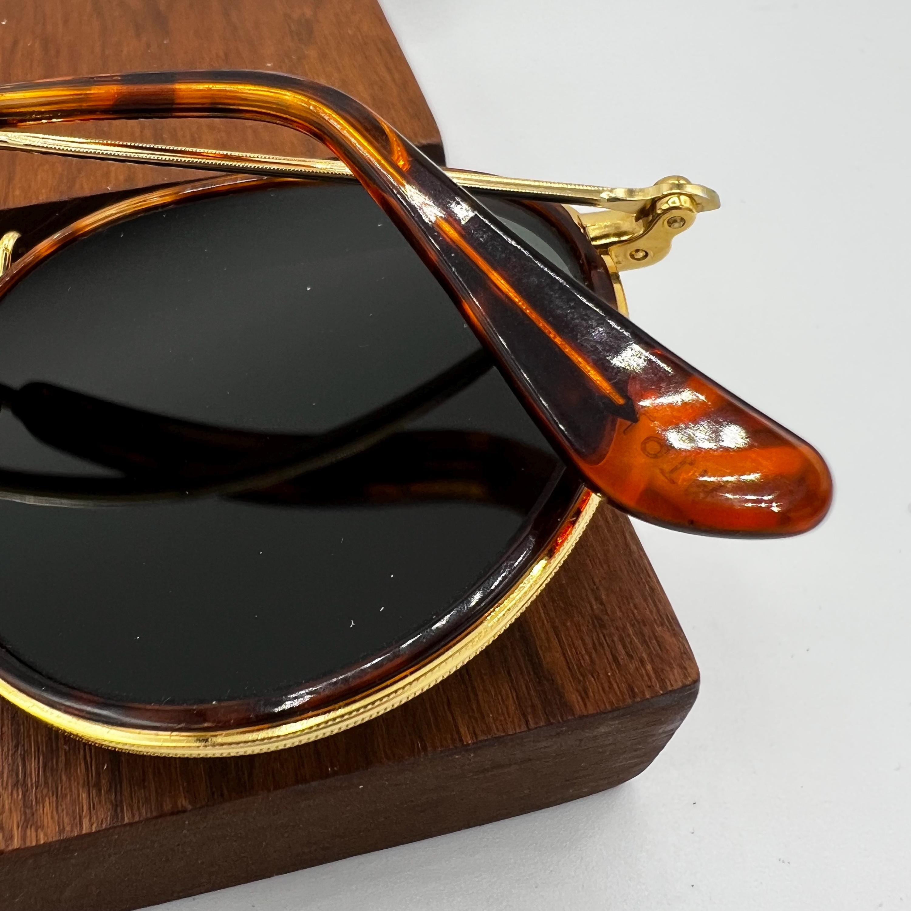 Vintage Ray Ban B&L Round Tortoise Insert W1674 49mm Sunglasses