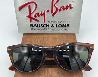 B&L Ray-Ban Wayfarer II Vintage Sunglasses Made In USA Black