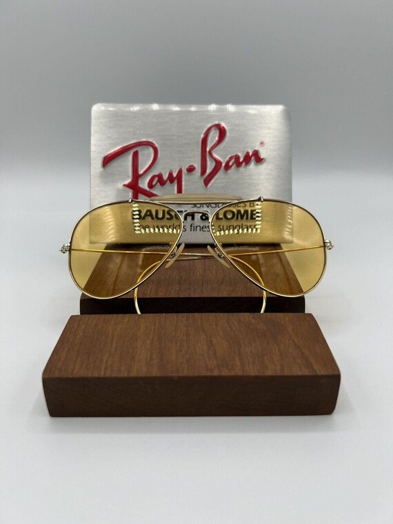 Vintage Ray Ban B&L Yellow Ambermatic 58mm Outdoor