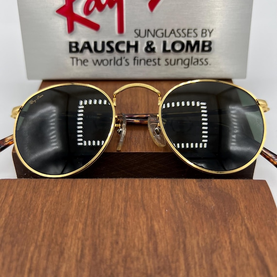 Vintage Ray-ban B&L W2201 Duty Free Elite Round Arista Sunglasses