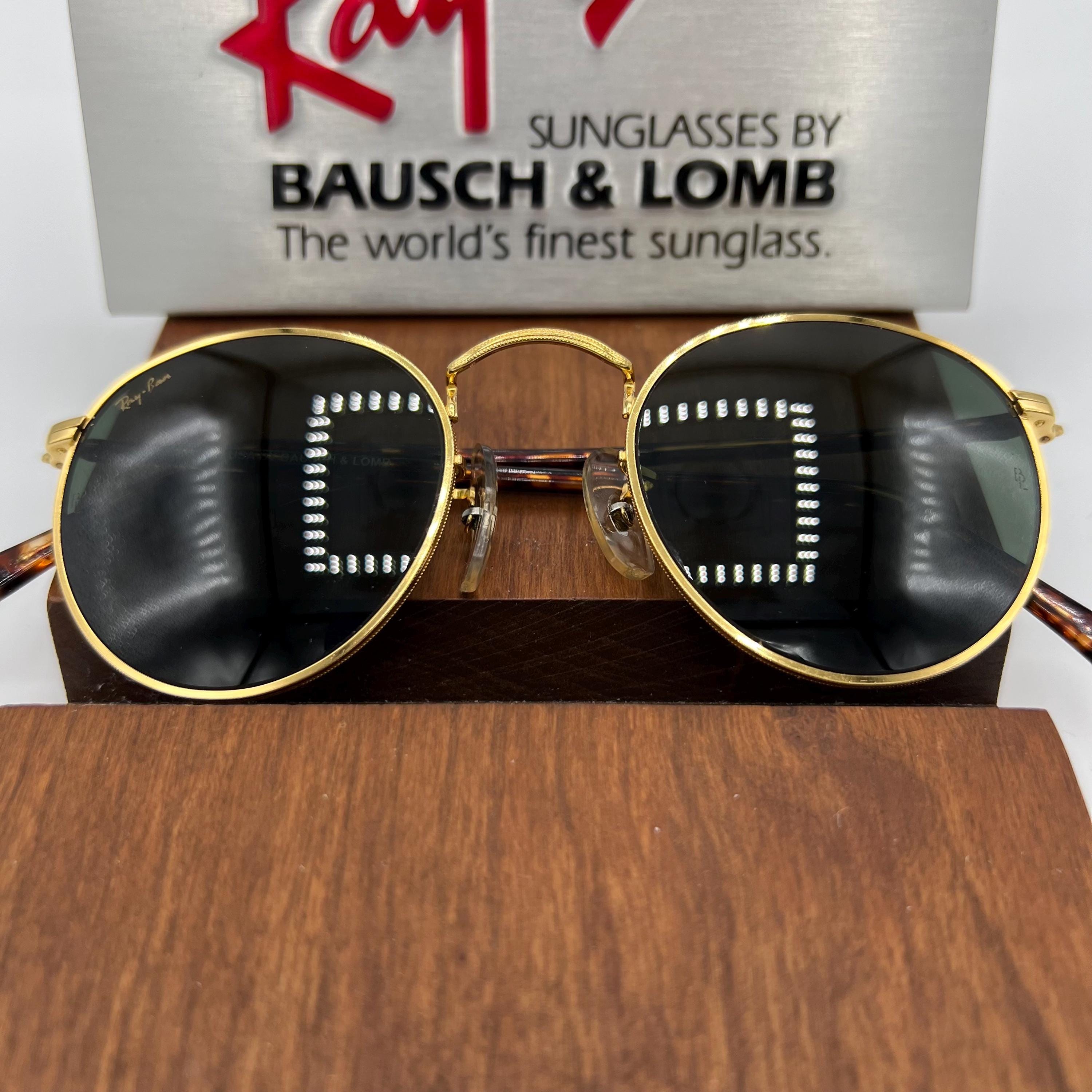 Vintage Ray-ban B&L W2201 Duty Free Elite Round Arista Sunglasses