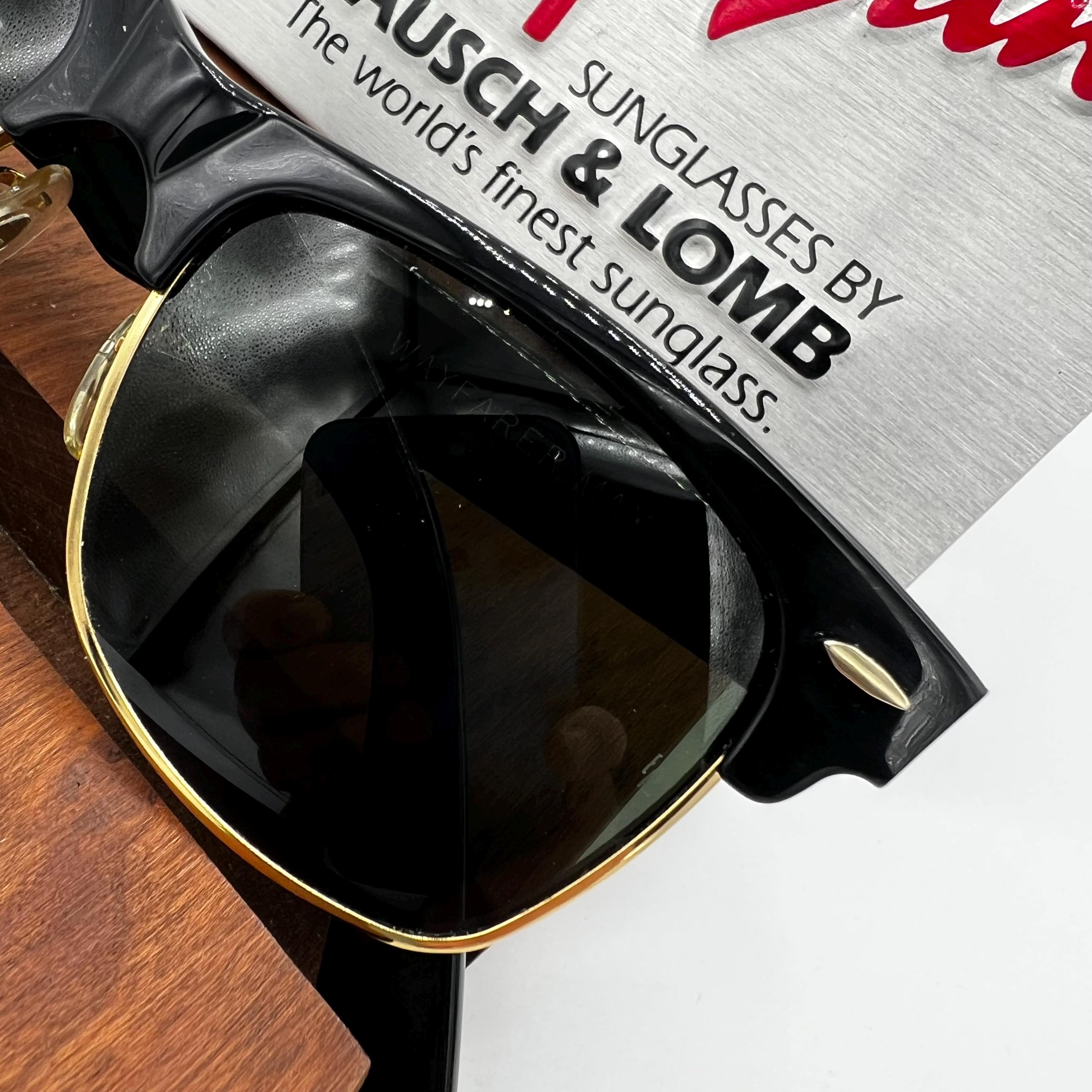 Vintage Ray Ban B&L Small Wayfarer Max Ebony Black W1269