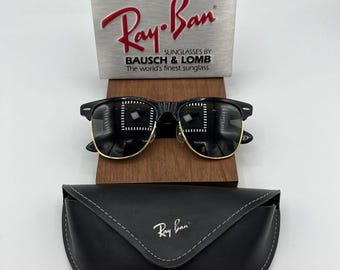 Vintage Ray Ban B&L Wayfarer Max II Ebony W1272 Excellent