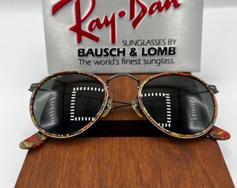 Ray Ban B&L Leathers Shooter 62mm Vintage Sunglasses - Etsy