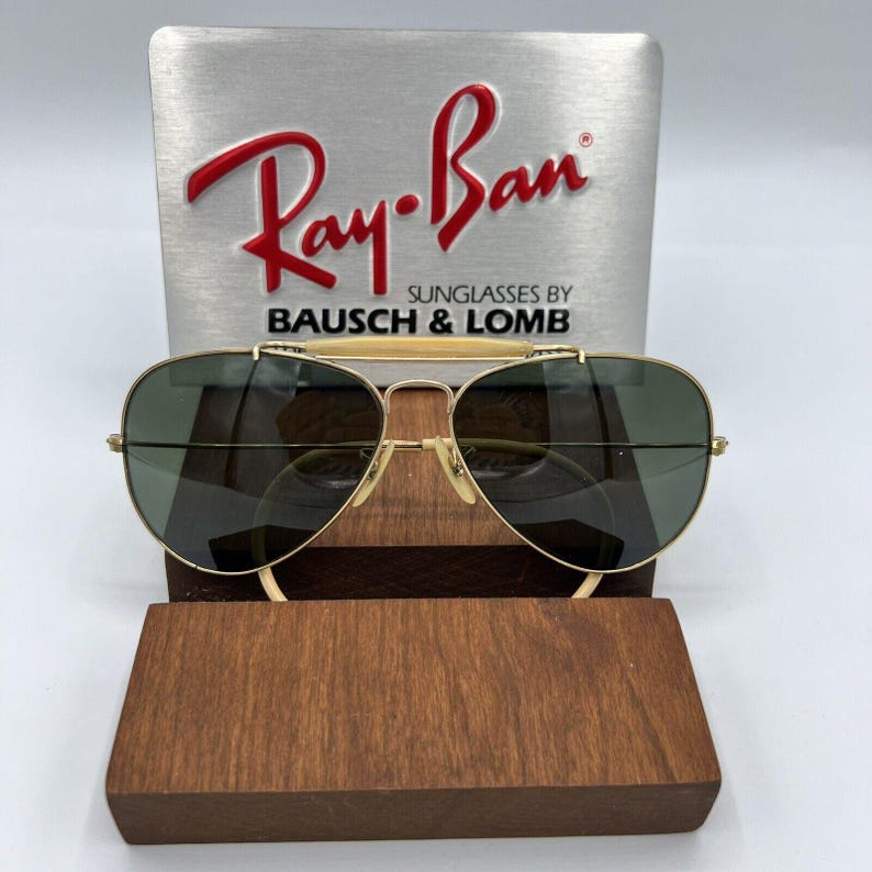 Vintage Ray Ban B&L 1/30 10k GO G15 Outdoorsman VS 58 mm afbeelding 2