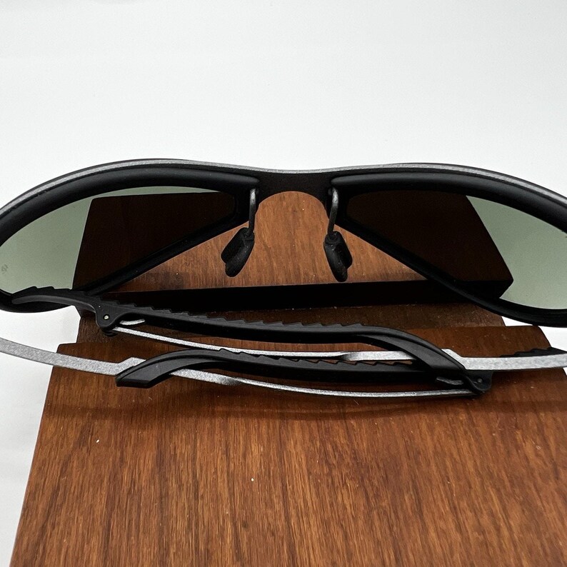 VTG B&L Ray Ban W2378 G15 MATTE-Grå Orbs Combo Deluxe Metall Svart Gummi NOS bild 7