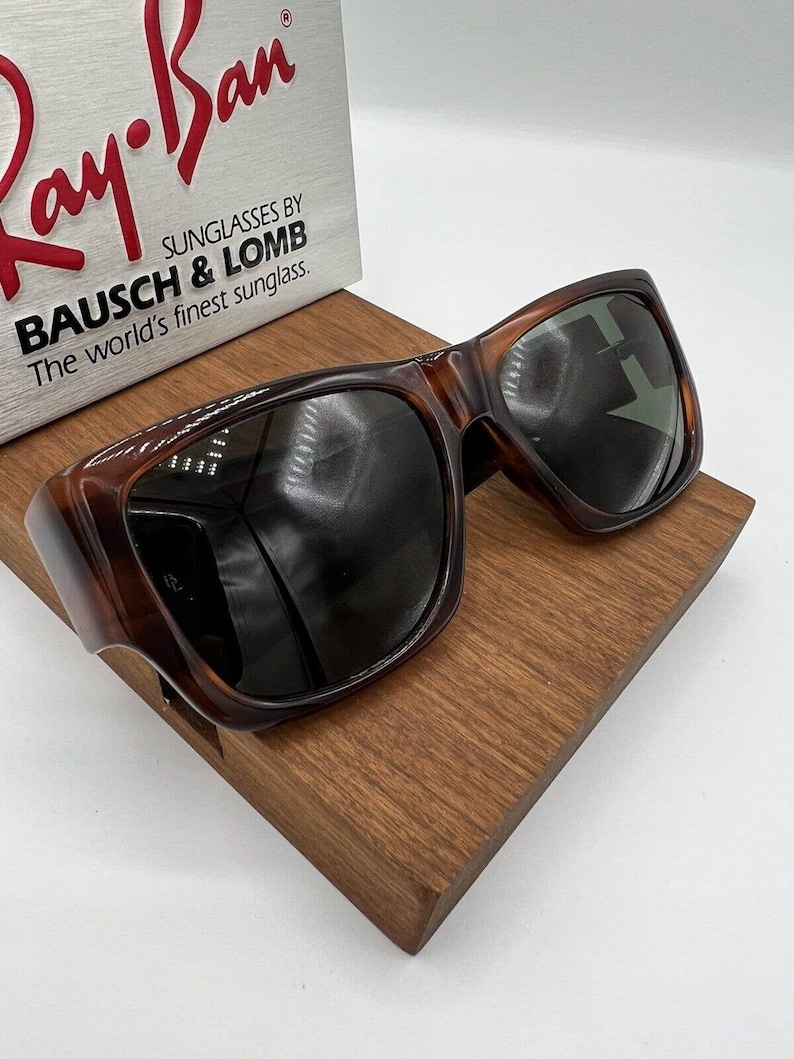 Vintage B&L Ray Ban Bausch Lomb G15 Gray Wayfarer Nomad Tortoise W0622 image 3