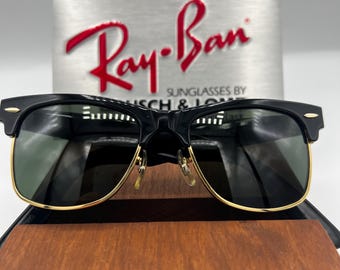 Vintage Ray Ban B&L Small Wayfarer Max Ebony Black W1269 Sunglasses