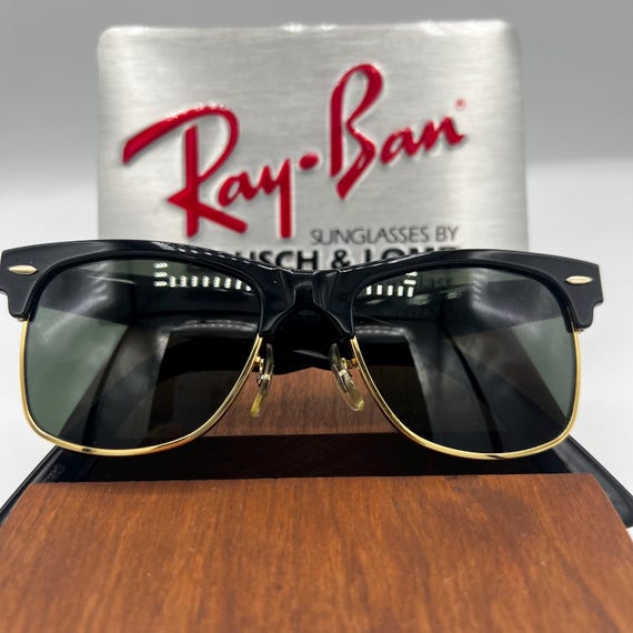 Vintage Ray Ban B&L Small Wayfarer Max Ebony Black W1269
