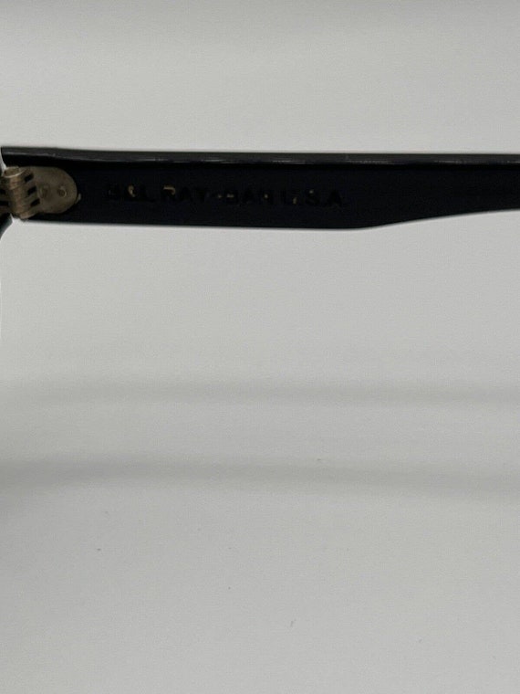 Vintage Ray Ban B&L BLACK and Gold Balorama wrap … - image 6