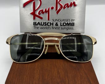 Vintage Ray Ban B & L 1/10 12k GF signet Outdoorsman USA Sonnenbrille