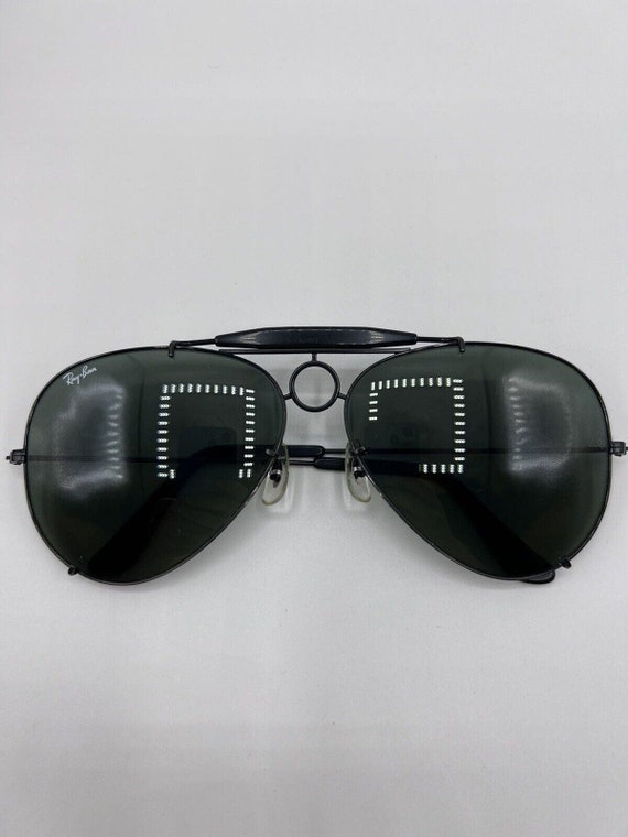 Vintage Ray Ban BL Black Chrome Sharpshooter 62mm… - image 2