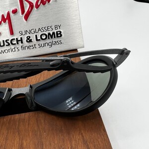 VTG B&L Ray Ban W2378 G15 MATTE-Grå Orbs Combo Deluxe Metall Svart Gummi NOS bild 11