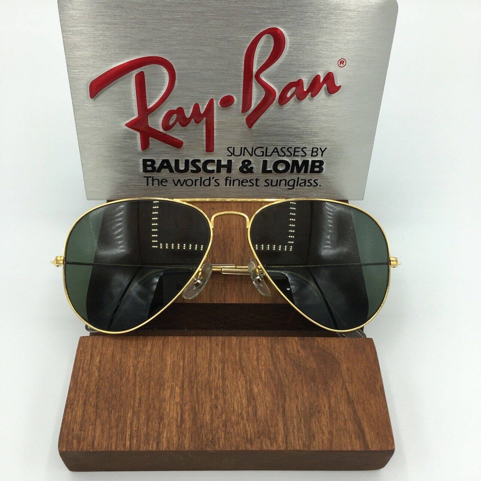Vintage Ray Ban B&L Classic G15 Aviator USA 58mm Sunglasses NOS