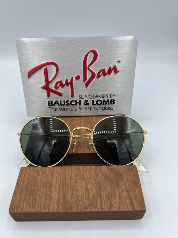 VINTAGE B&L RAY-BAN W0607 52mm Arista Round Lenno… - image 1