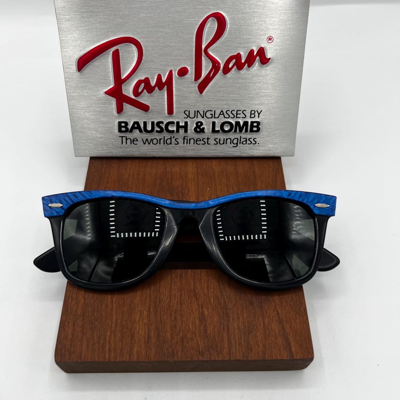VINTAGE B&L Ray Ban L1723 Blue Street Neat Wayfarer 5022-zonnebril afbeelding 1