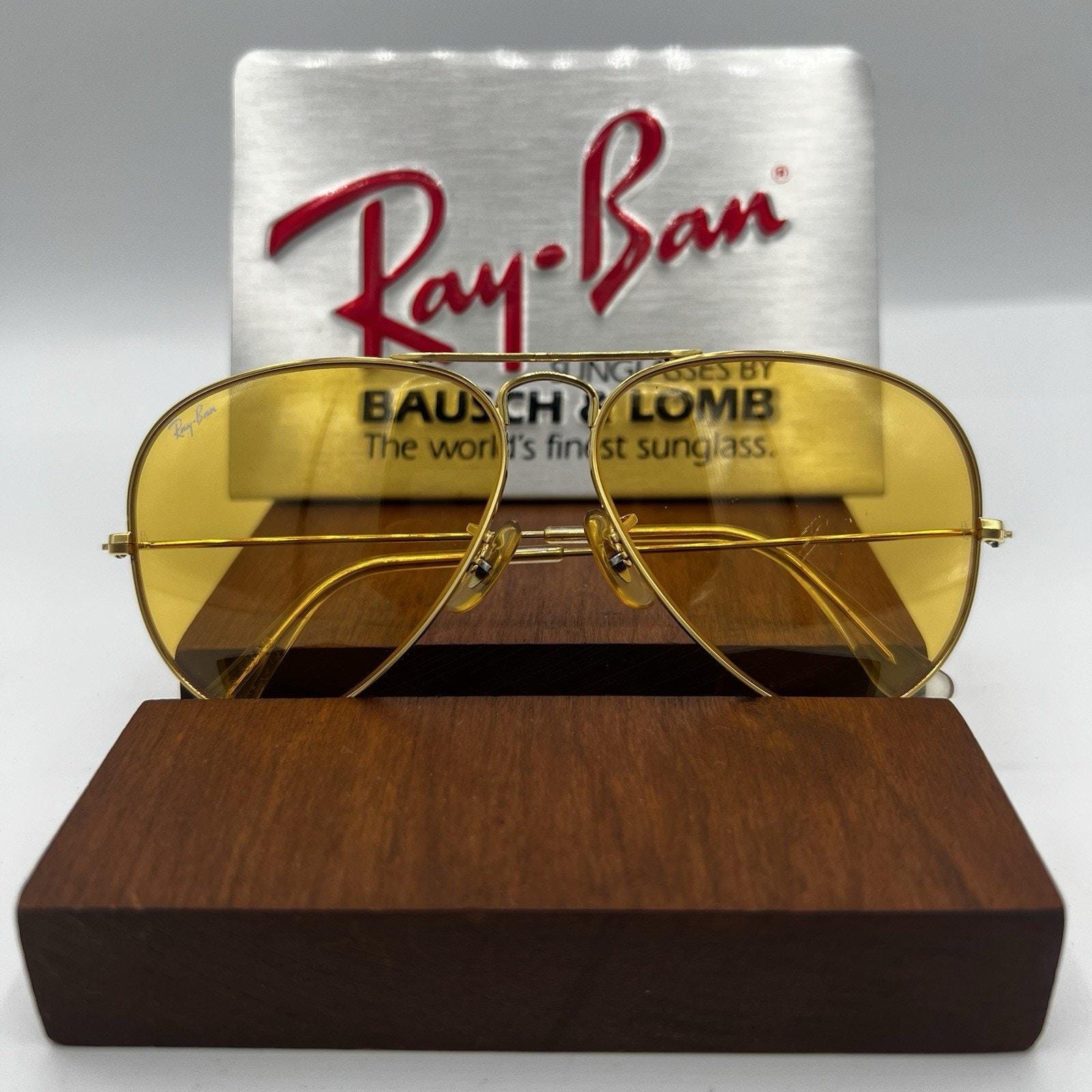 B&L Ray-Ban USA アビエーター サングラス Ray Ban B&l Aviator - Etsy