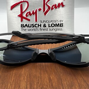 VTG B&L Ray Ban W2378 G15 MATTE-Grå Orbs Combo Deluxe Metall Svart Gummi NOS bild 9