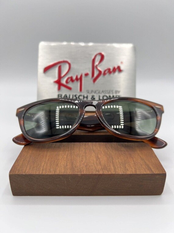 VINTAGE B&L Ray Ban Tortoise G15 UV Laramie Wayfarer  display picture 2