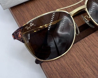 Ray Ban B&L Signet Vintage Classic Metal Sunglasses With Square