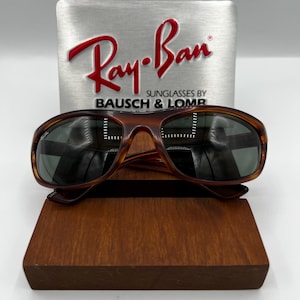 VINTAGE B&L Ray Ban L2872 Shiny Acetate Tortoise G15 UV Balorama Wrap sunglasses