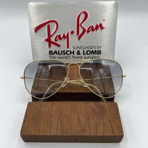 Vintage Ray Ban B&L Aviator Gray UltraGradient Okulary przeciwsłoneczne 58 mm NOS zdjęcie 1