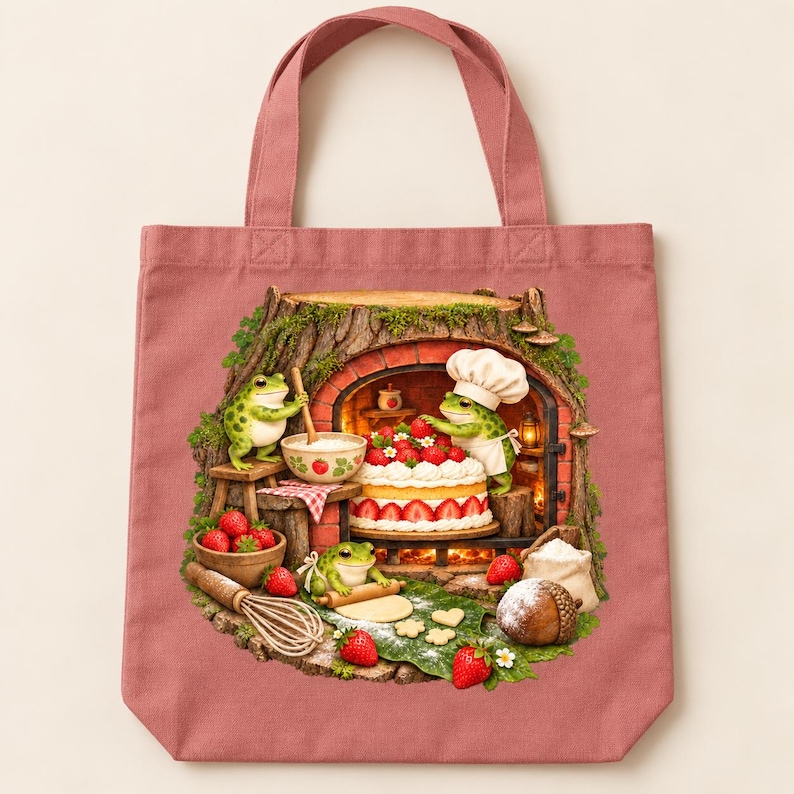Tree Toad Bc Frog Bakery PNG Clipart, Strawberry Cake Baking Frogs, Whimsical ...